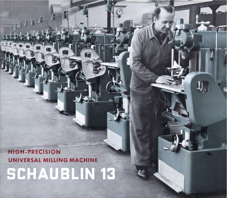 Schaublin 13 Milling Machine – Anglo-Swiss Tools